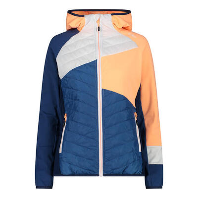 Hybride damesfleece met capuchon cmp