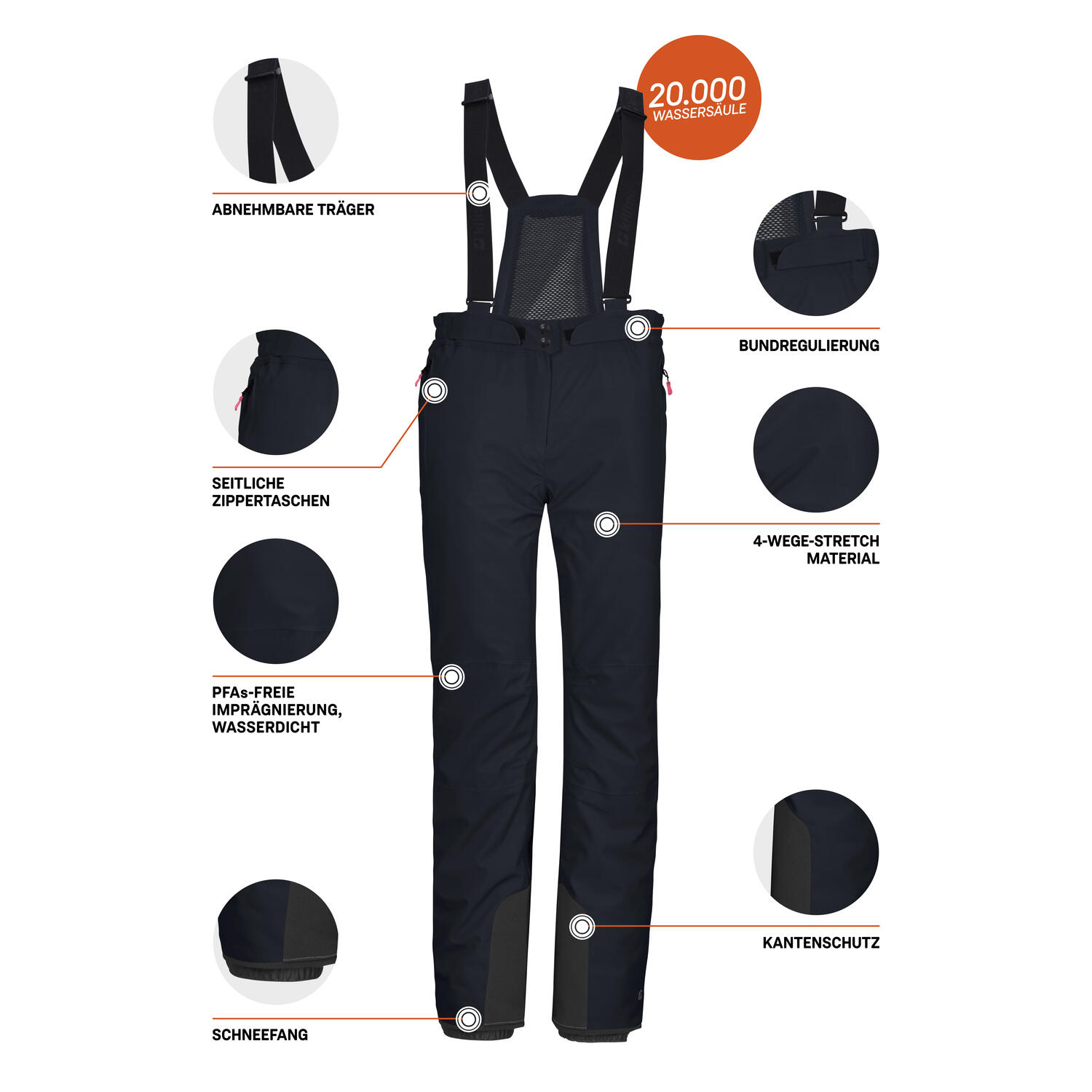 Damen Skihose KSW 50 WMNPNTS 6/6
