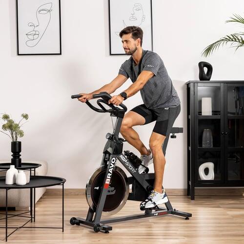 Rower spiningowy Indoor Cycling HS-045IC Bravo czarny thumbnail