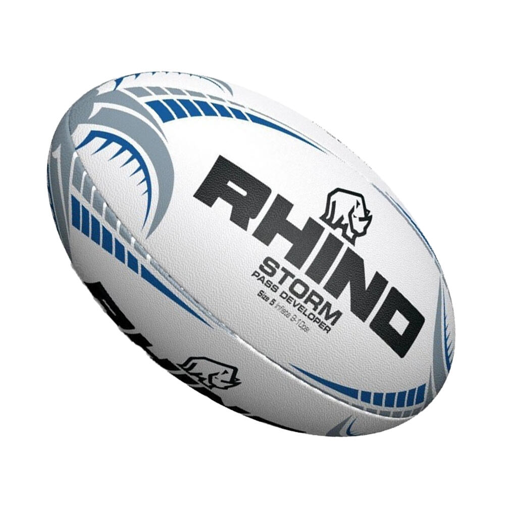 "Storm Pass Developer" RugbyBall Damen und Herren Weiß 2/2
