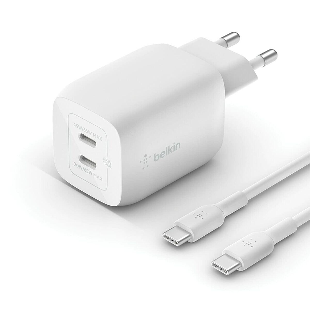 Carregador de parede belkin wch013vf2mwh-b6 tomada eu