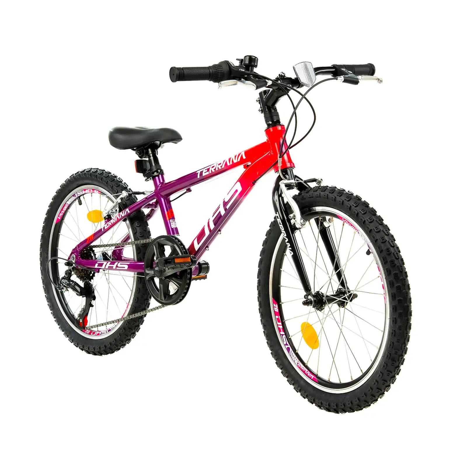 Bicicleta Infantil Dhs Terrana 2023 - 20 polegadas, roxo/rosa 2/7
