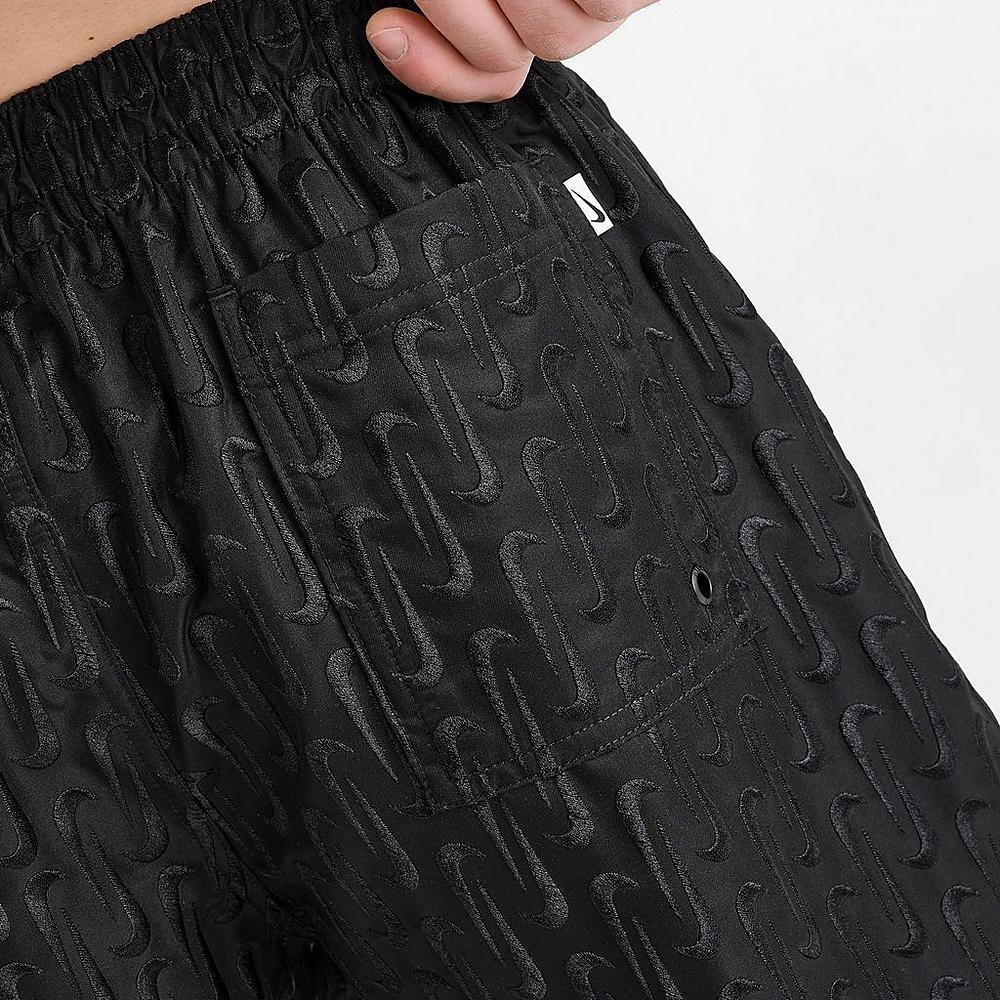 Costume da bagno uomo nike breaker swoosh logo link - nero 6/6