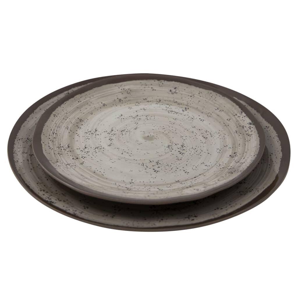 Melamin Geschirr Set Halo Camping Essgeschirr Reise Picknick Teller 2/7
