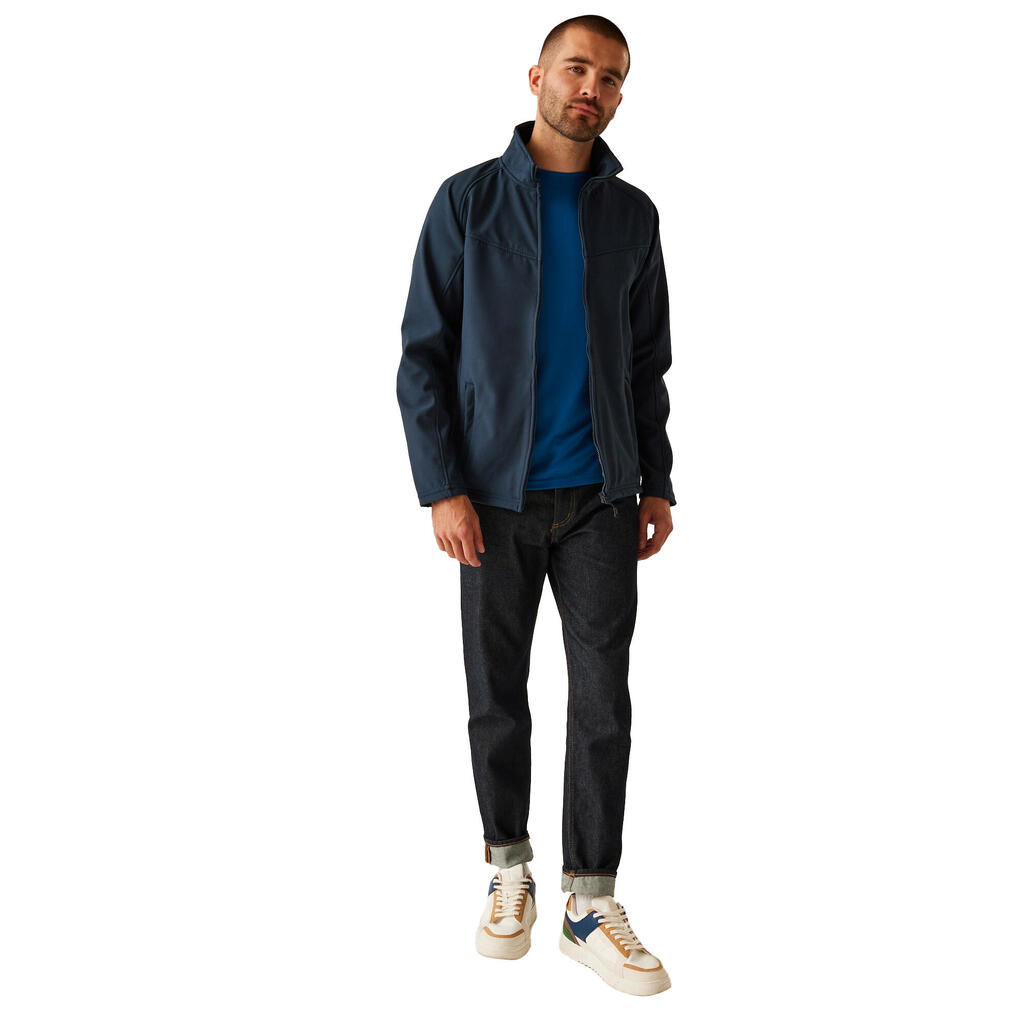 Mens Uproar Soft Shell Jacket (Navy)