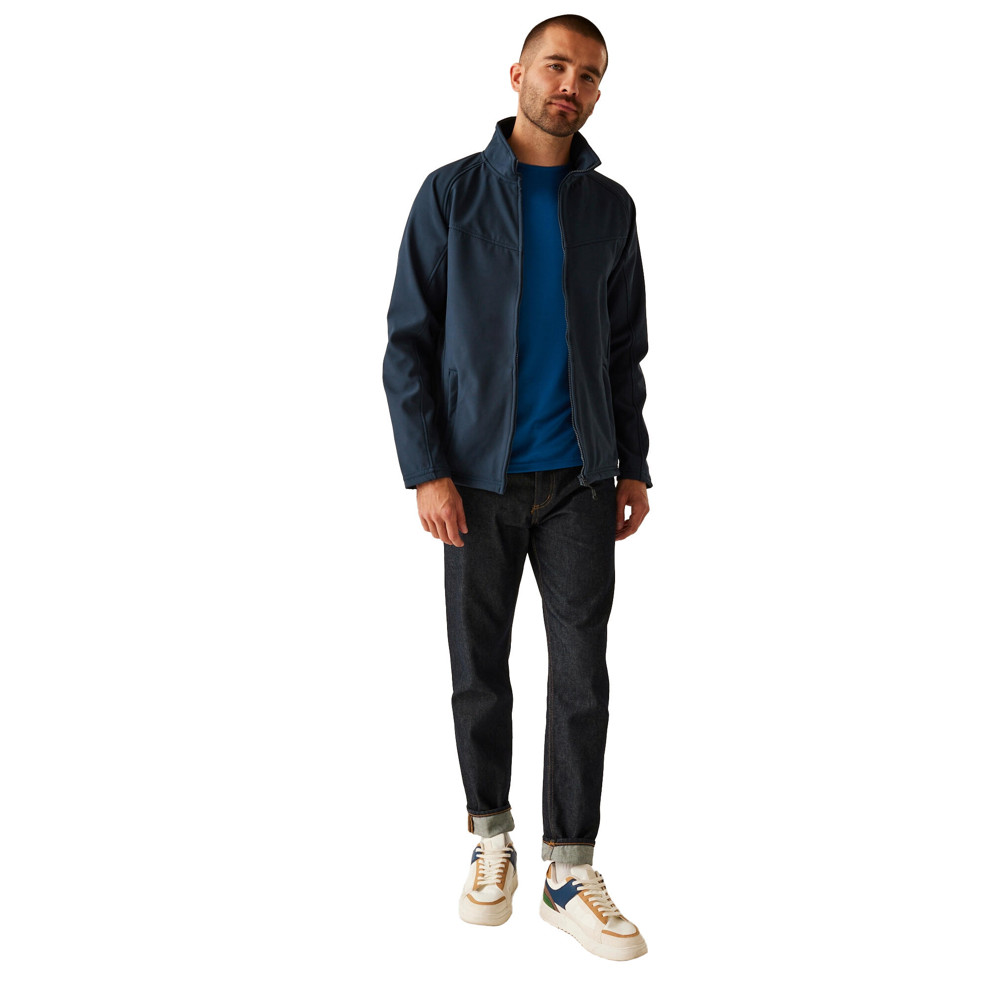 Veste Softshell UPROAR Homme (Bleu Marine) 4/4