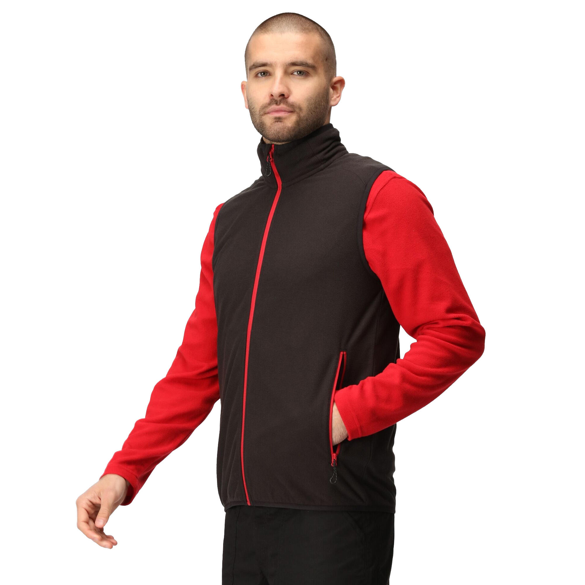 Veste Sans Manches NAVIGATE Adulte (Noir / Rouge Classique) 4/4