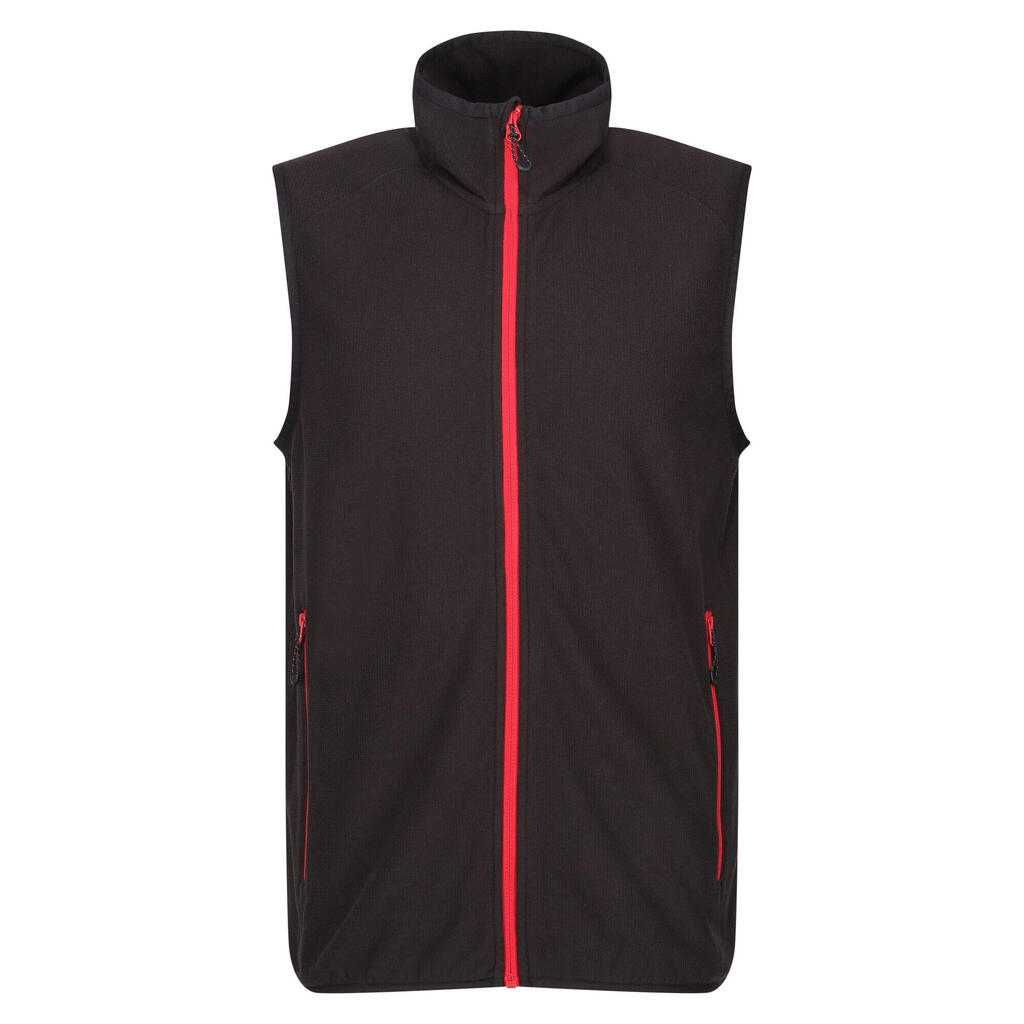Unisex Adult Navigate Fleece Body Warmer (Black/Classic Red)