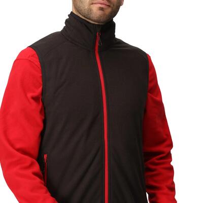 Unisex navigate fleece body warmer voor volwassenen (zwart/seal grey)