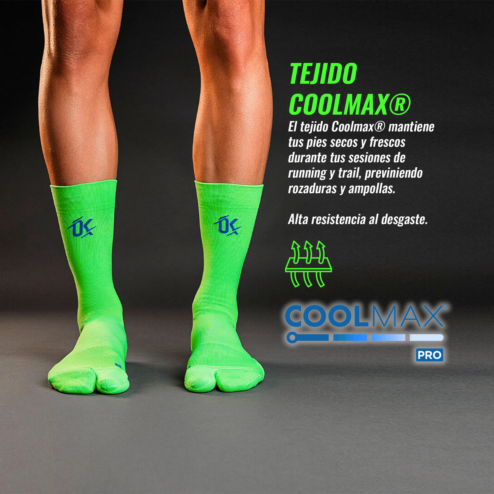 Calcetines Biomecánicos Running Verde 4/6