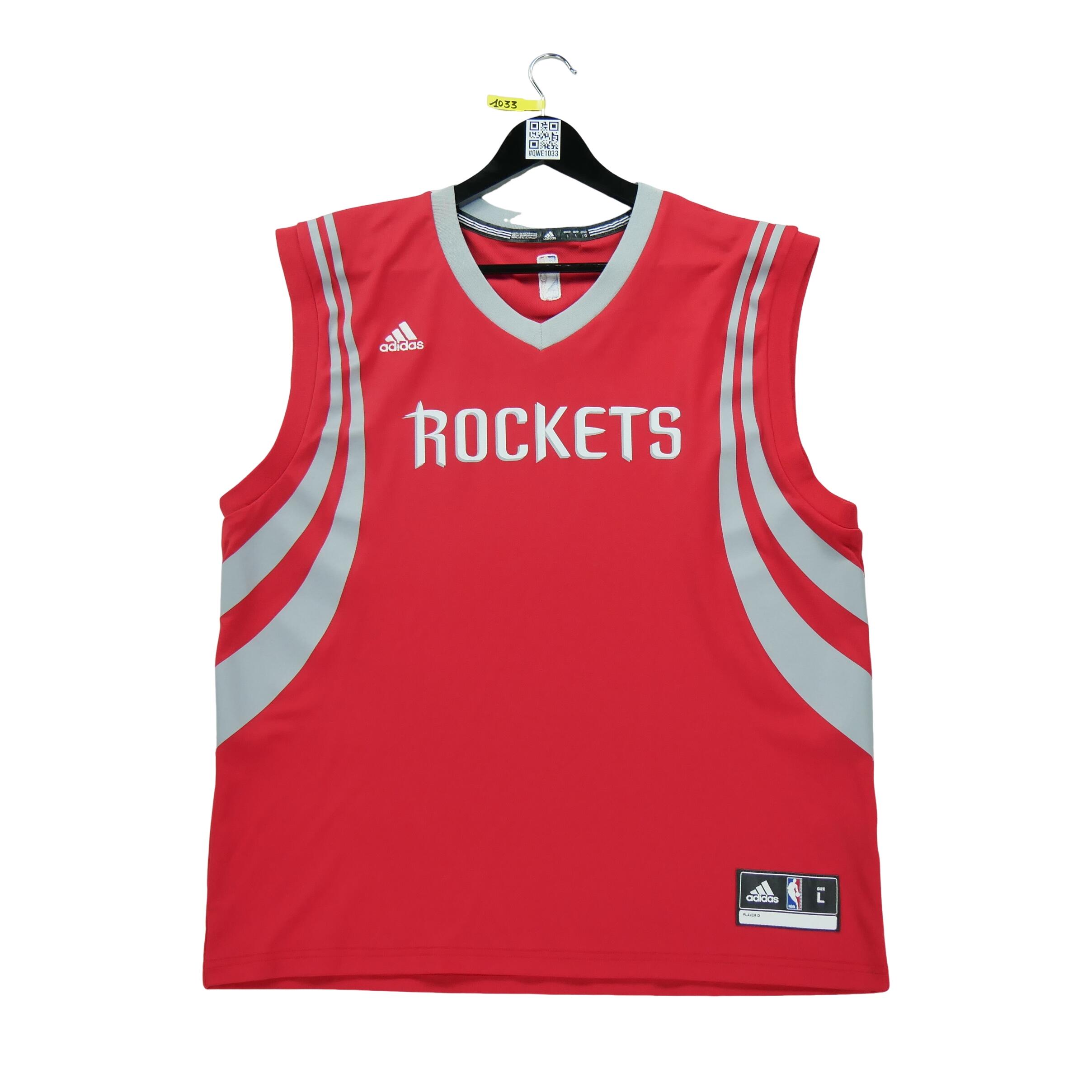 ADIDAS Seconda Mano - Maglia rossa dei Houston Rockets della NBA per uomo - Stato buono