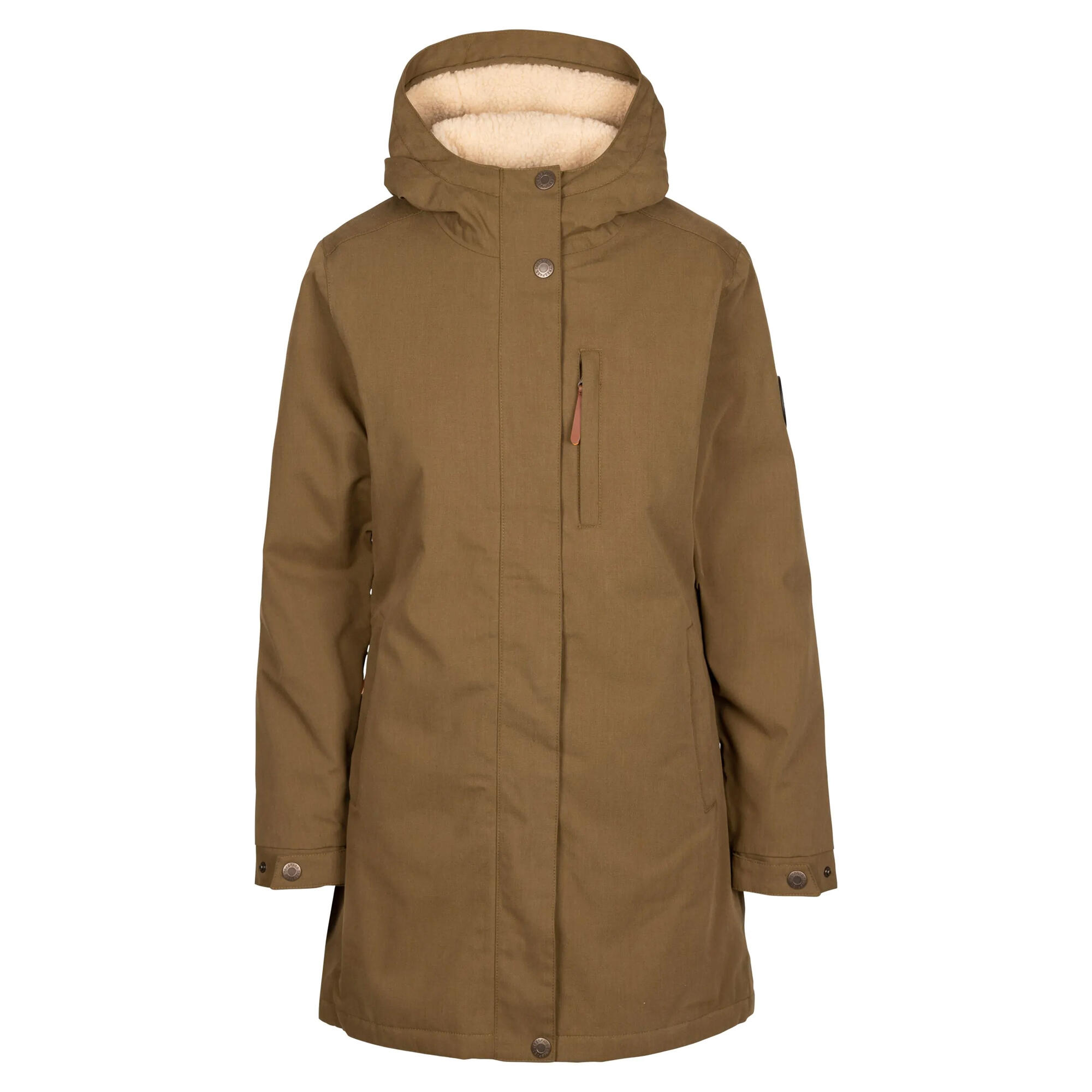 TRESPASS Dames Risha TP50 fleece gevoerde waterdichte jas (Donkere Olijf)