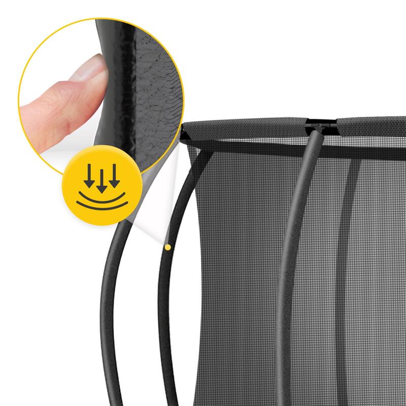 Trampolina ogrodowa dla dzieci 4FIZJO PRO z siatką ochronną 252cm 8FT