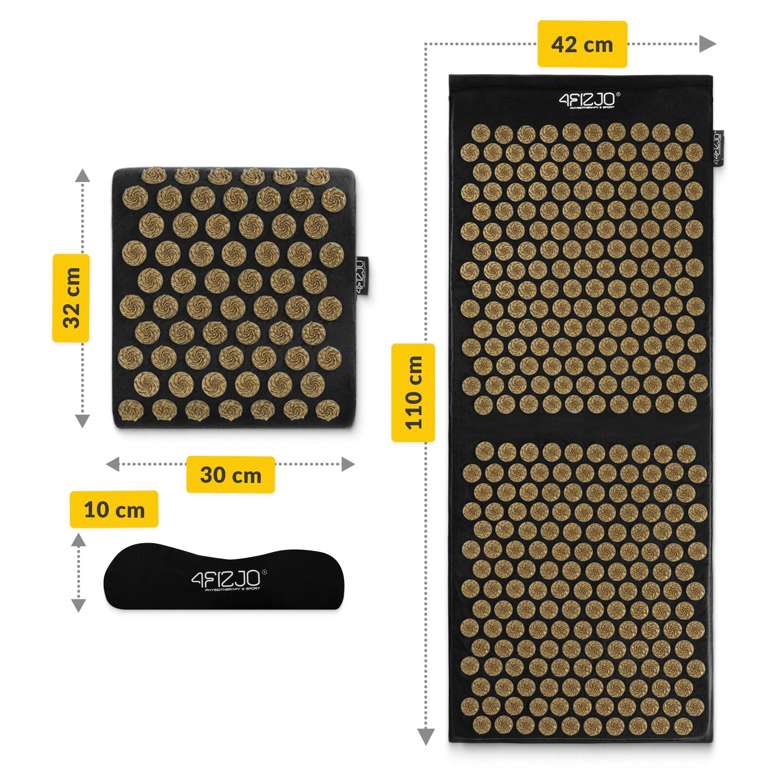 Tapis d'acupression ERGO XL 4FIZJO avec coussin 110x42 cm 5/7