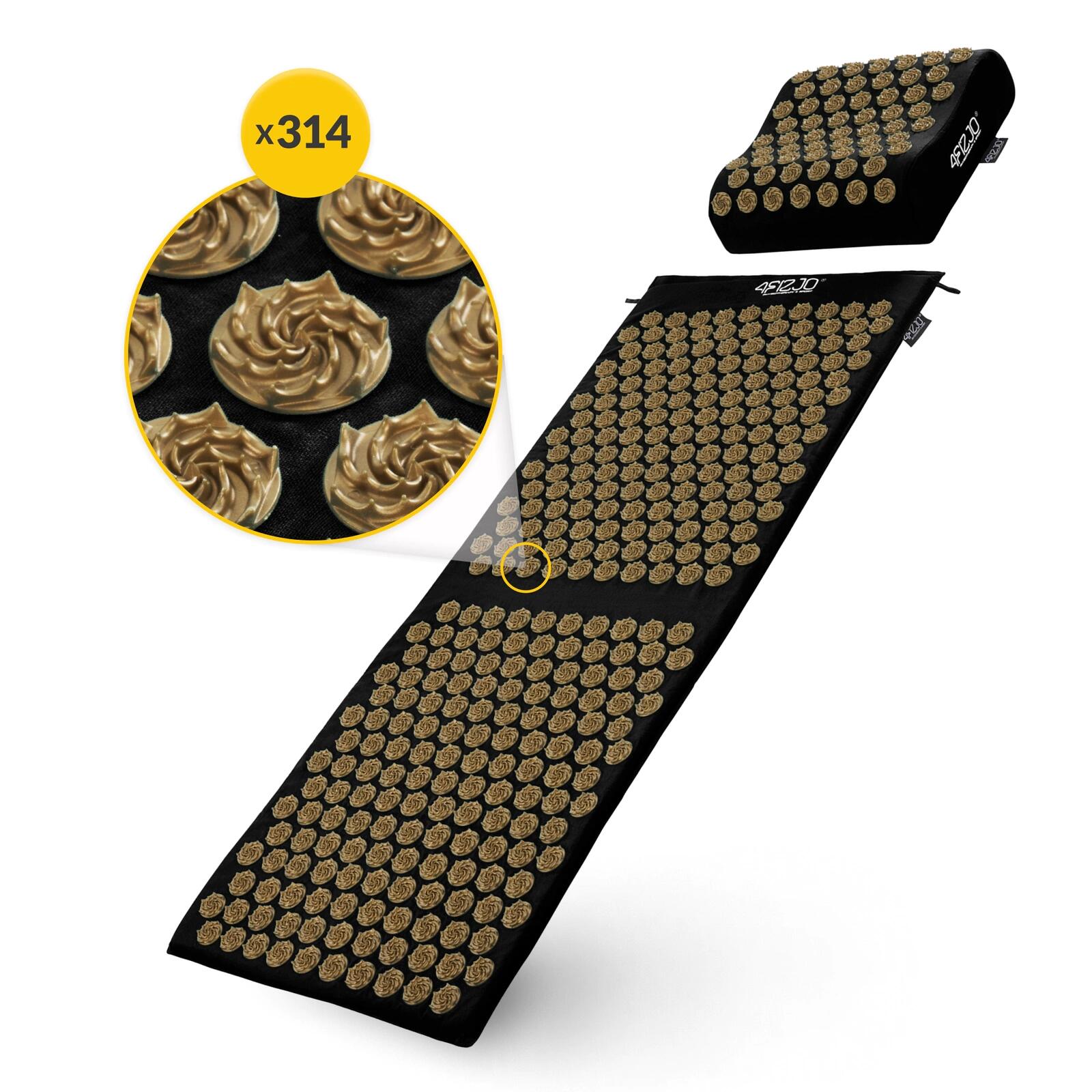 Tapis d'acupression ERGO XL 4FIZJO avec coussin 110x42 cm 2/7
