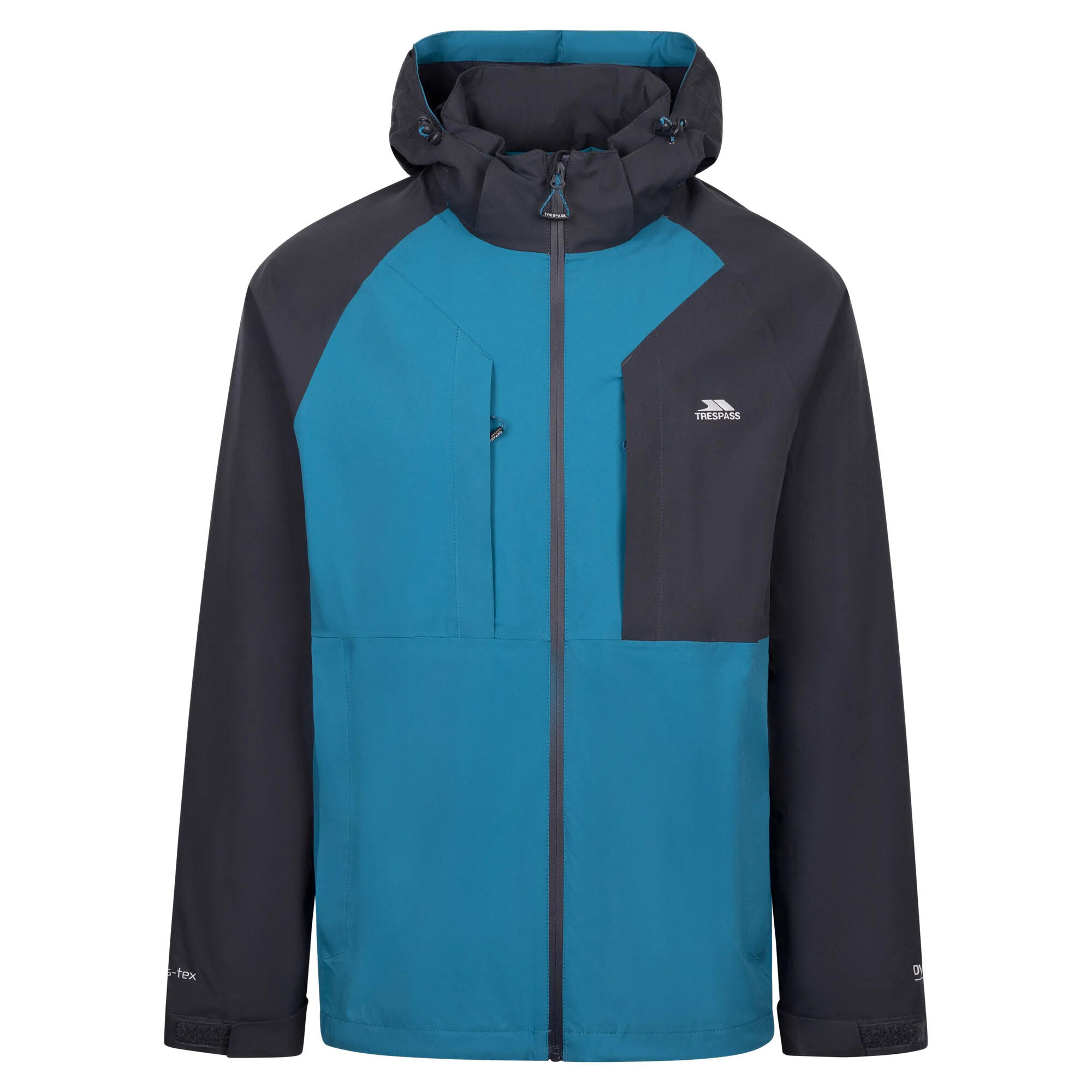 TRESPASS Mens Fala Outdoor Jacket (Bondi Blue)