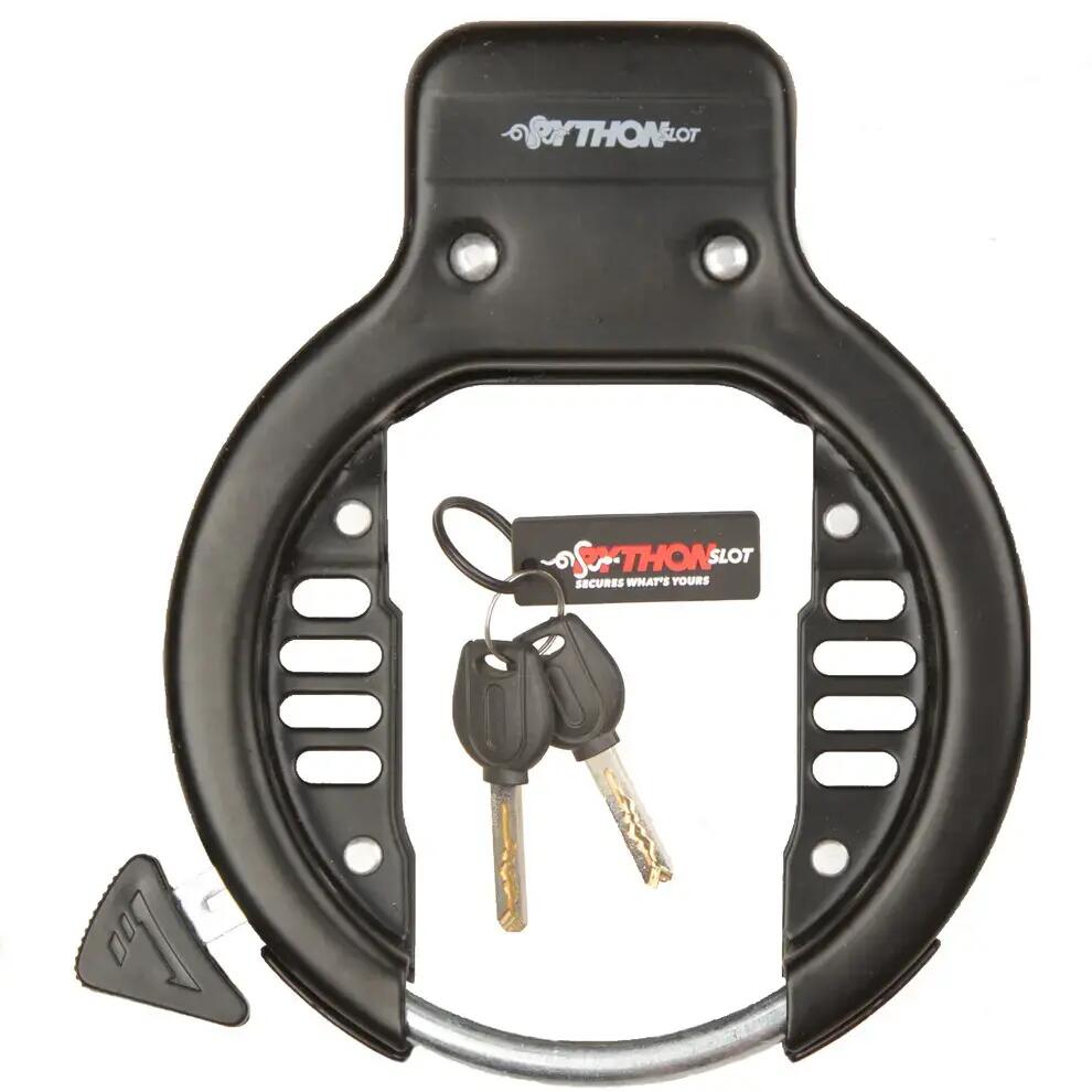 Python Chain Lock with Plug-in - Black Card
