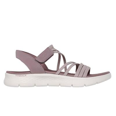 Platte sandalen dames skechers roze