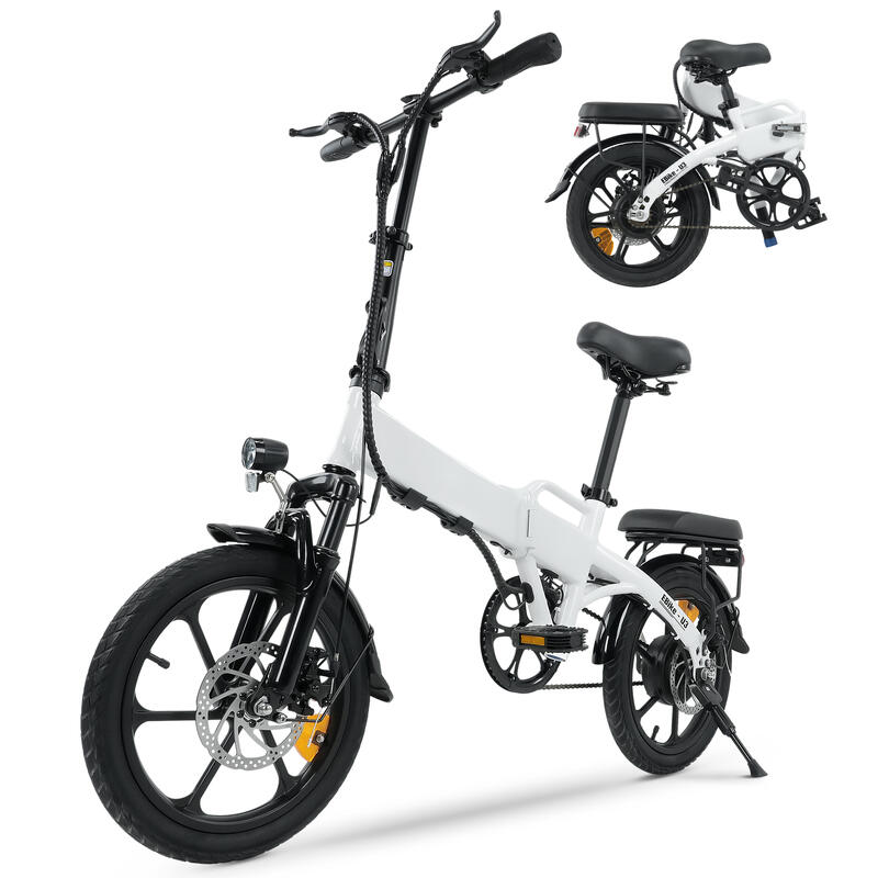 Składany rower elektryczny Isinwheel U3 250 W 36 V 7,8 Ah akumulator, 16 cali