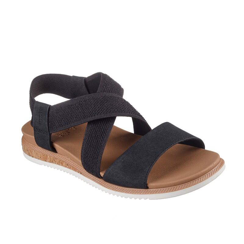 Sandalias planas mujer skechers negro
