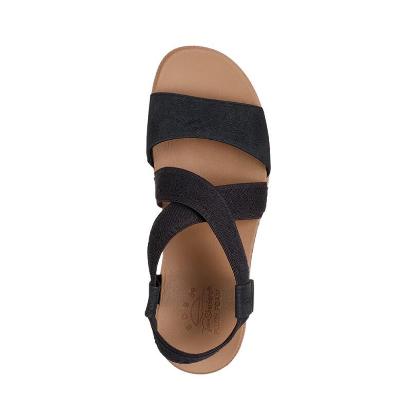 Sandalias Planas Mujer Skechers  Negro 4/6