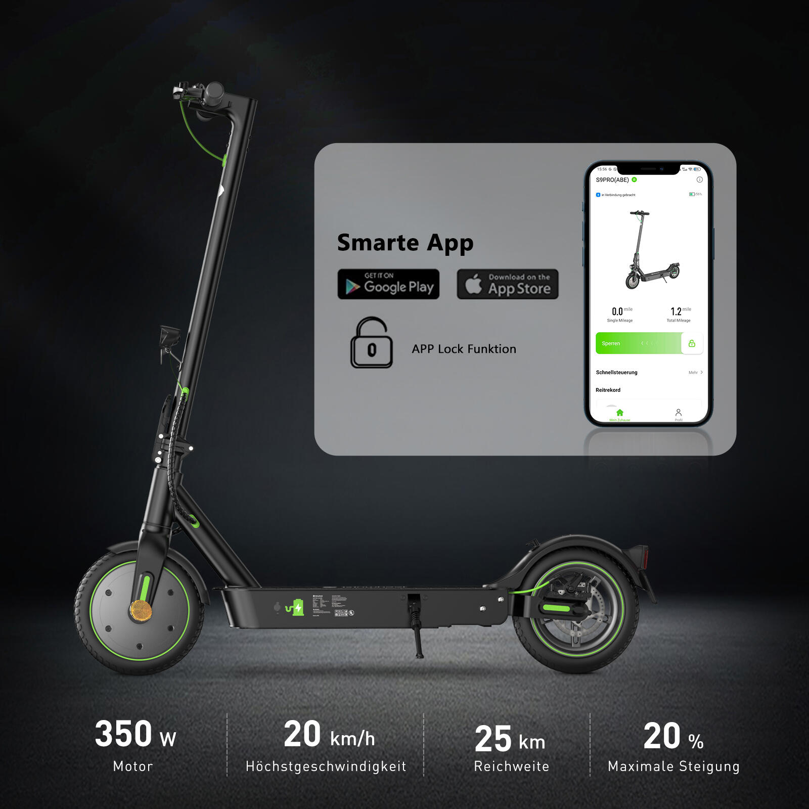 Trottinette électrique pliable isinwheel ABE-S9Pro pour adultes - Trottinette él 3/3