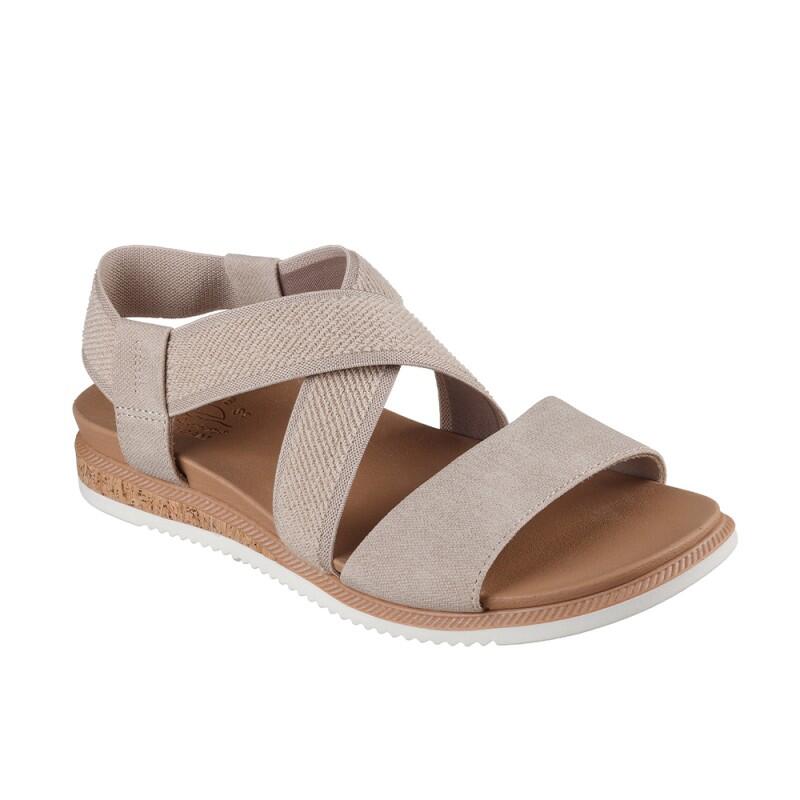Sandalias planas mujer skechers marrón