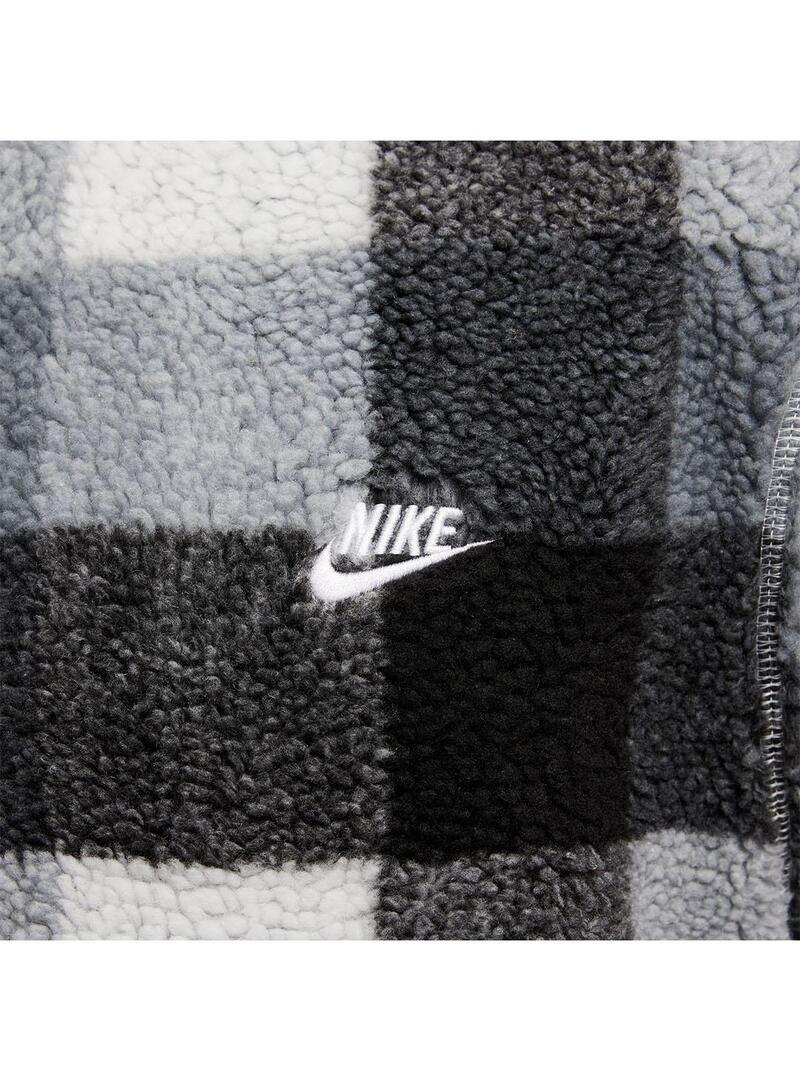 Felpe con cappuccio in pile per uomo Nike Club Nero 5/5