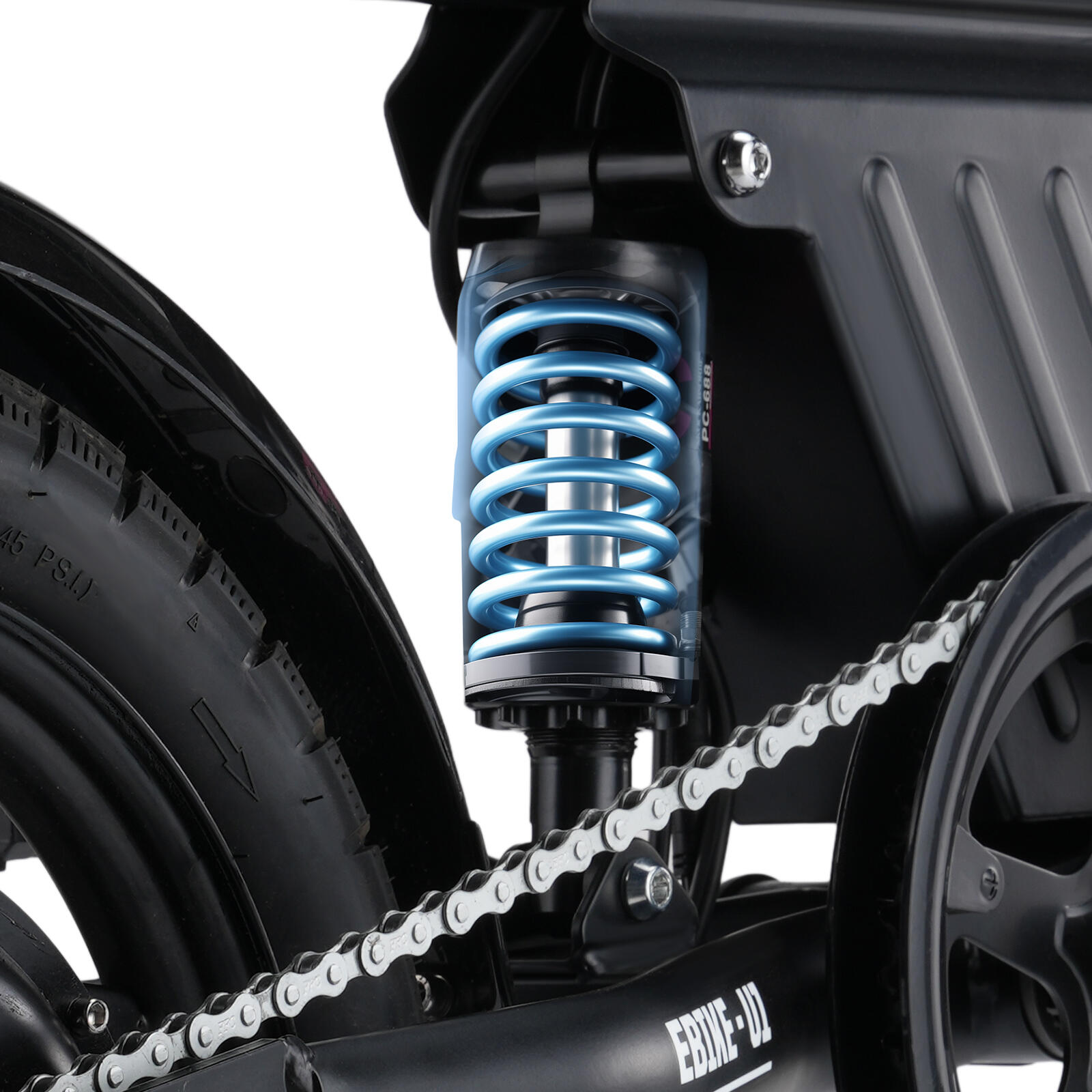Isinwheel U1 elektrische fiets, 250W 36V 7.8Ah 14 '' 5/7