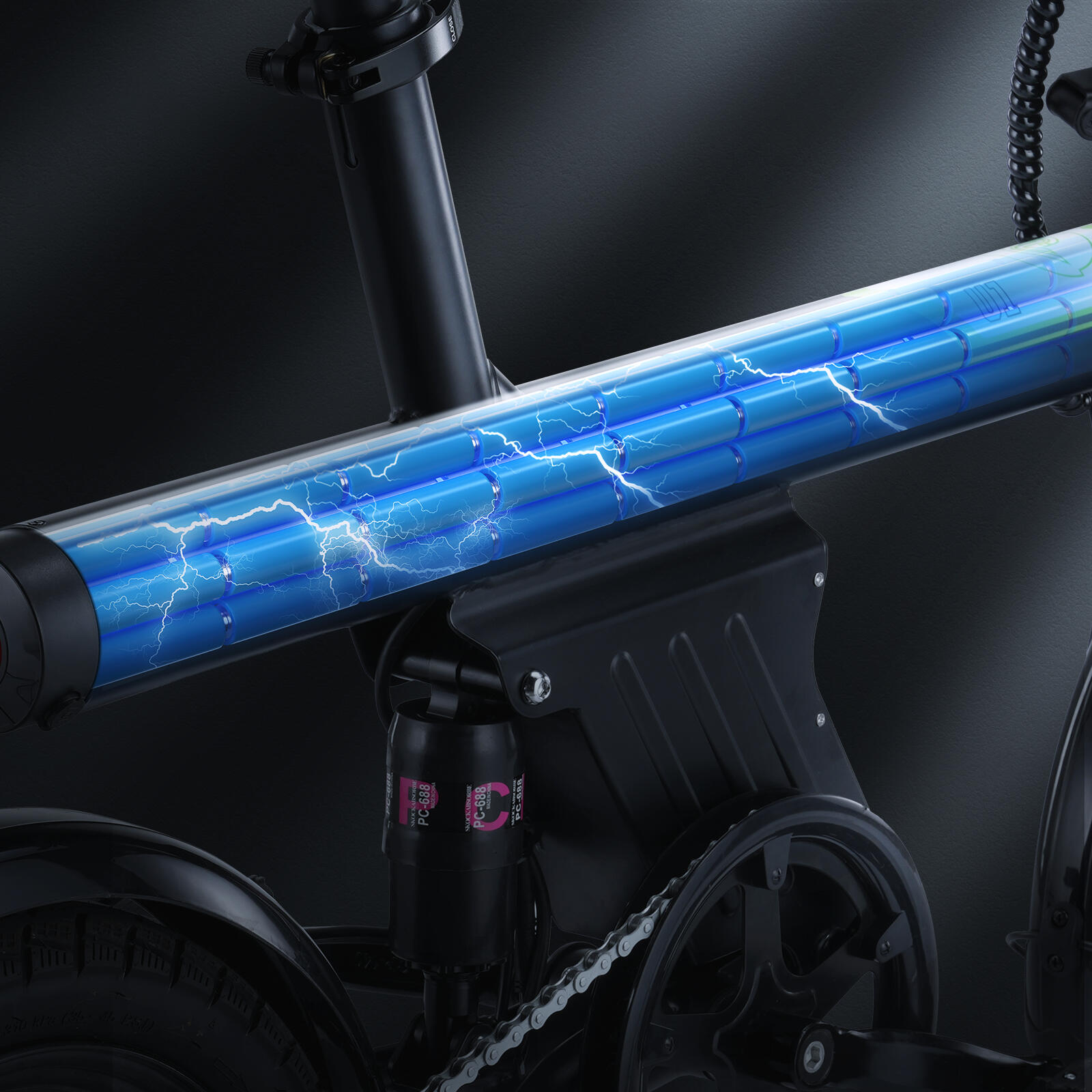 Isinwheel U1 elektrische fiets, 250W 36V 7.8Ah 14 '' 6/7
