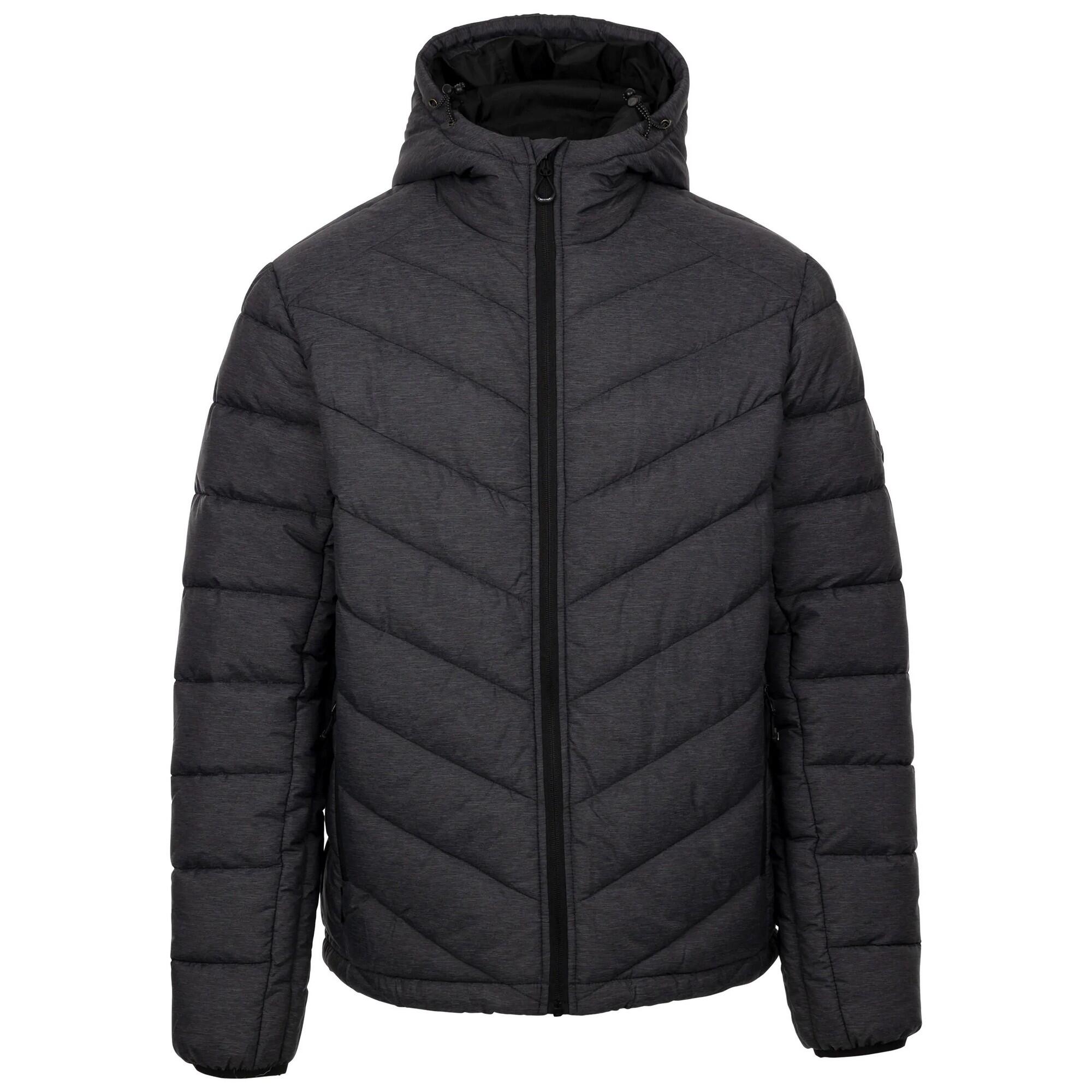 TRESPASS Mens Didmarton Padded Jacket (Dark Grey Marl)