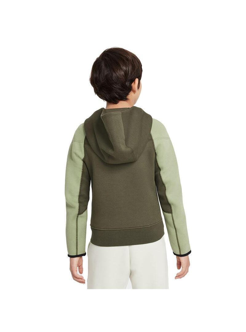 Sudaderas jerseys polares para Niño Nike Tech fleece  Verde 2/5