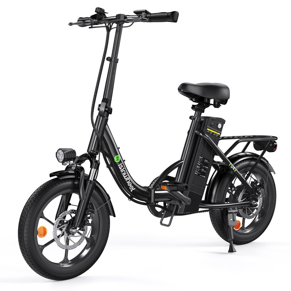 Isinwheel U4 electric bicycle for adults, battery 250 W 36 V 10.4 Ah, 16 inch