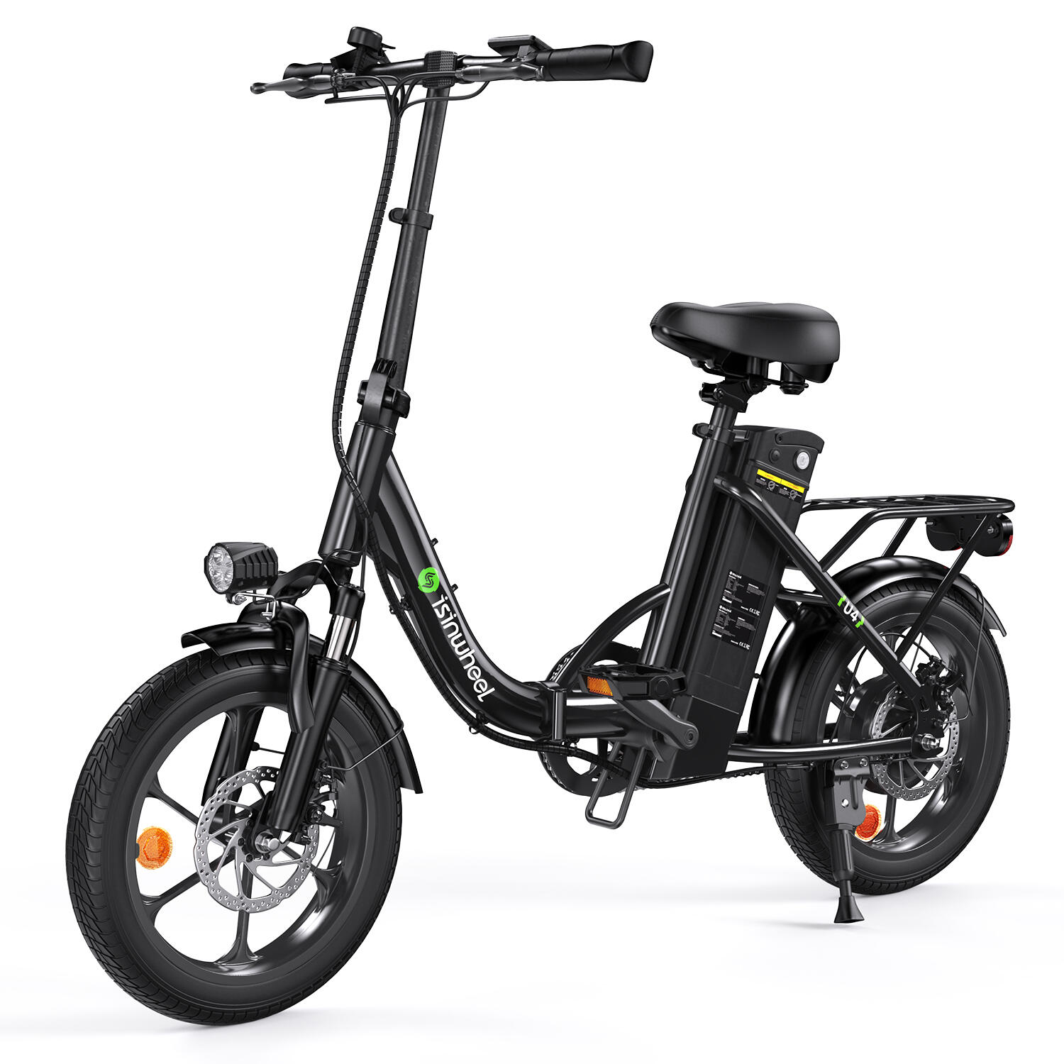 Rower elektryczny dla dorosłych Isinwheel U4 250 W 36 V 10,4 Ah 16cali