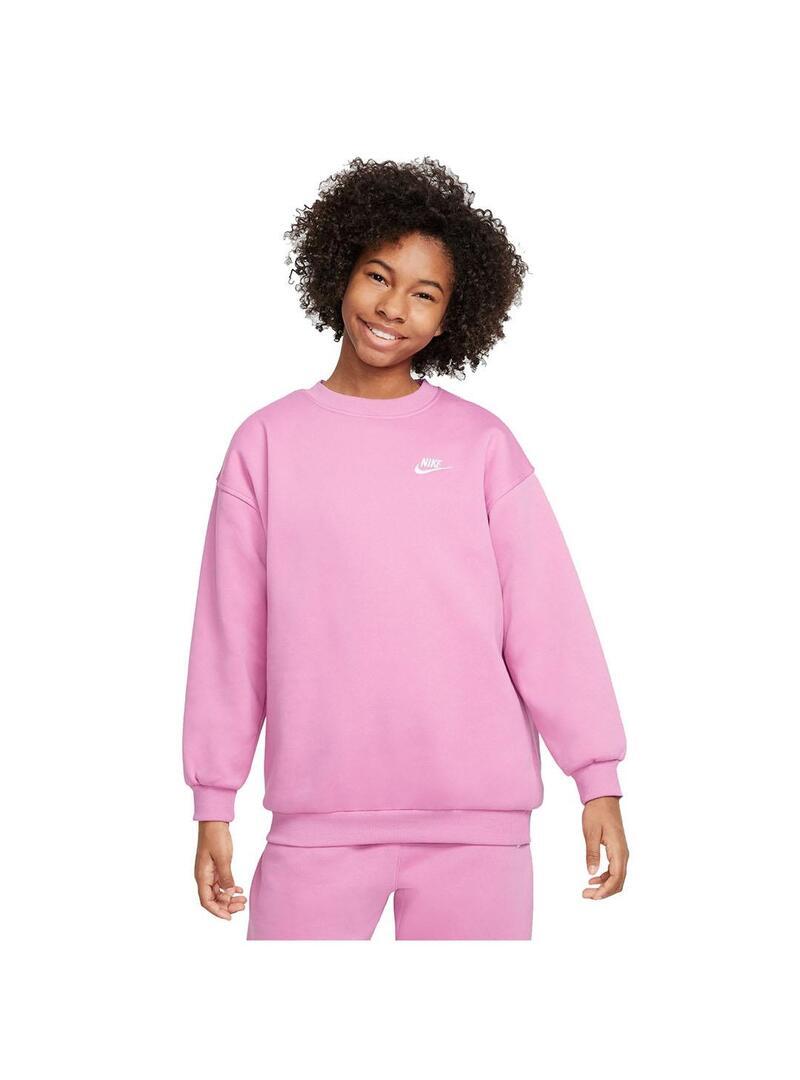NIKE Sudaderas jerseys polares para Niña Nike Club Rosa