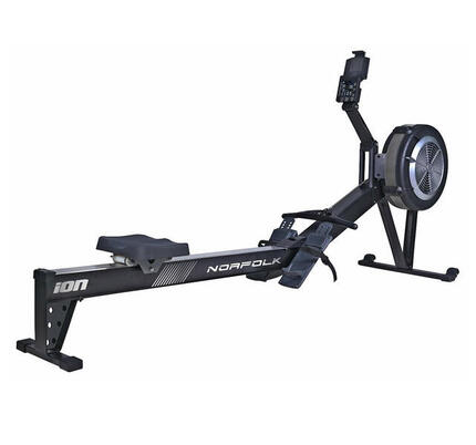 Rameur HIIT Norfolk – Volant d’inertie 5 kg – Résistance air – Pliable – LCD