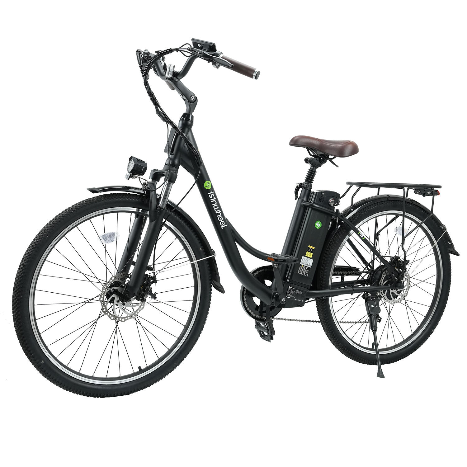 ISINWHEEL Bicicleta eléctrica Isinwheel U2 para adultos, 26", 250 W, 36 V, 13 Ah