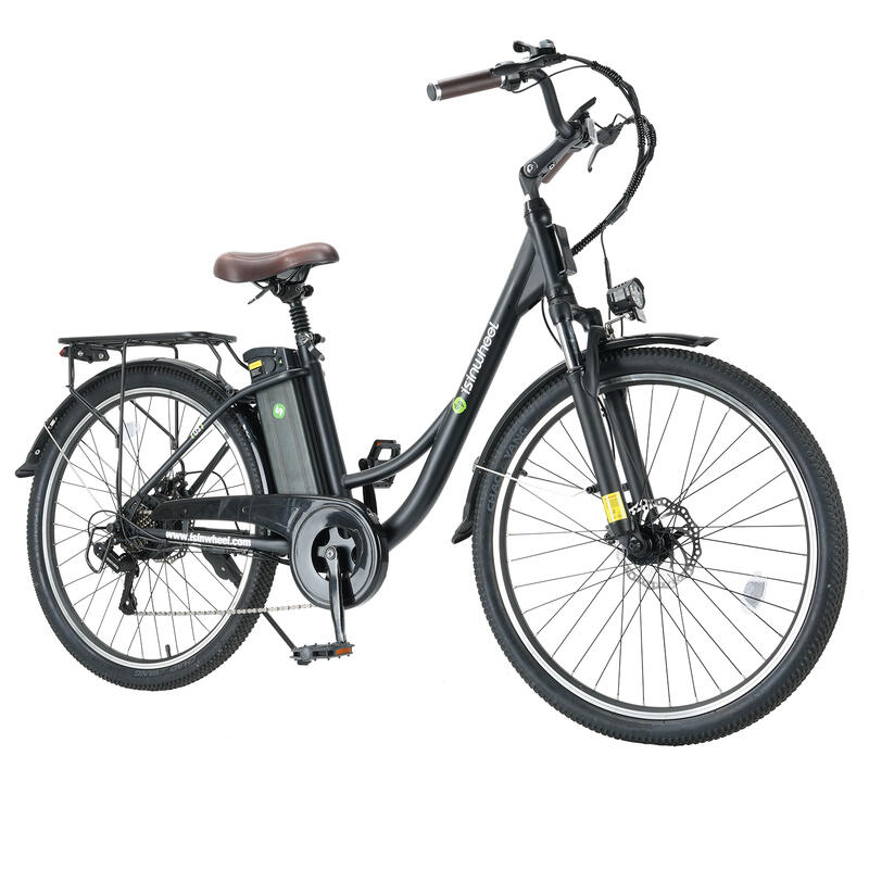 Bicicleta elétrica Isinwheel U2 para adulto, 26" 250W 36V 13Ah