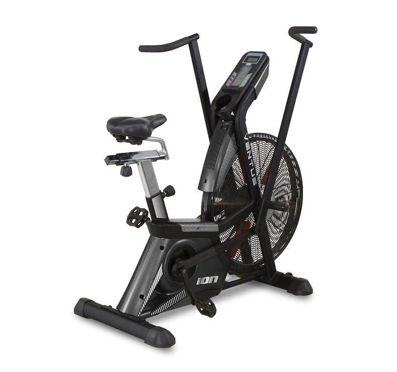 ION FITNESS Bicicletta Air Bike HIIT Ventus – Autogenerata – LCD – Peso utente 160 kg
