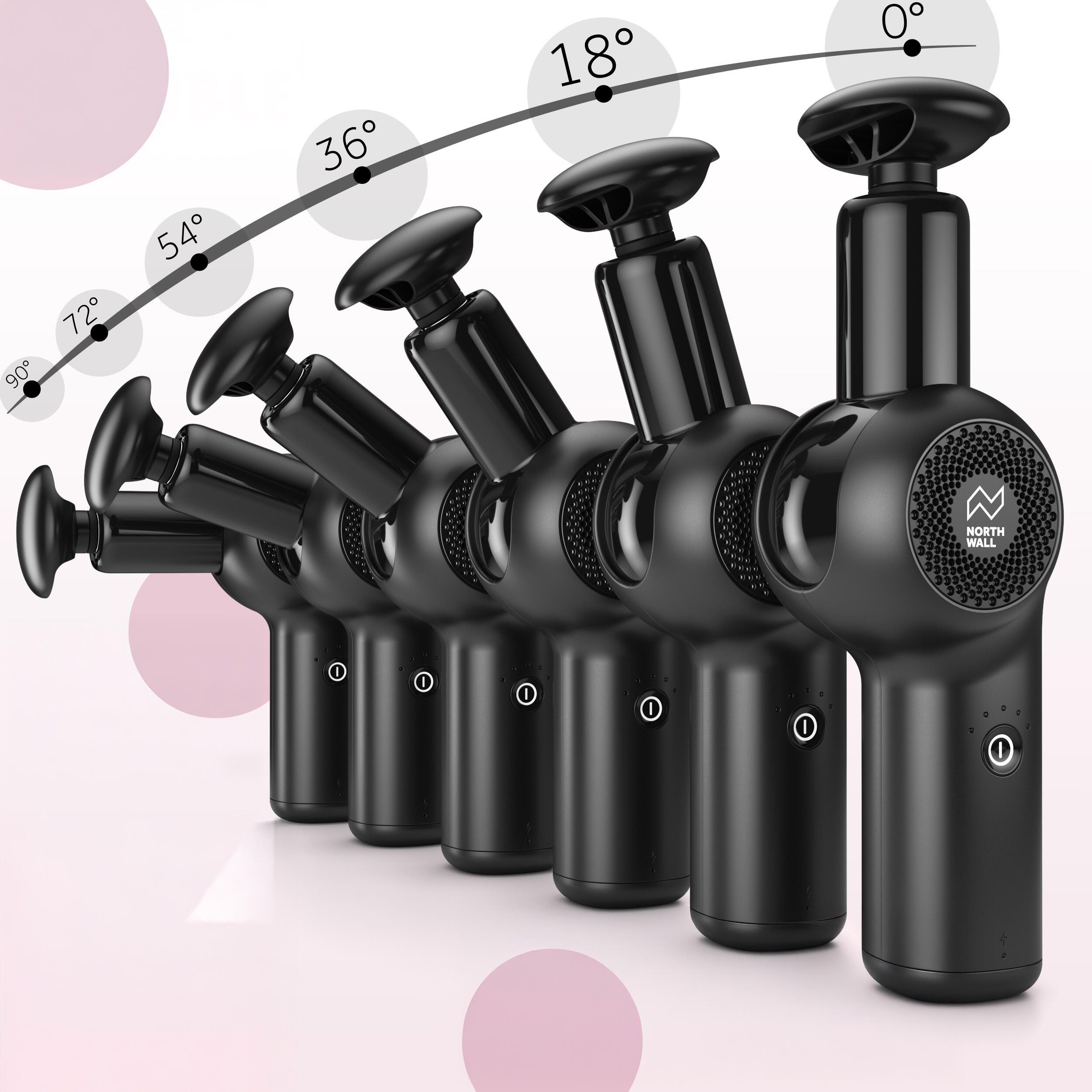 Pistolet de massage - Massage Gun Professionnel - Northgun FLEX 3/5