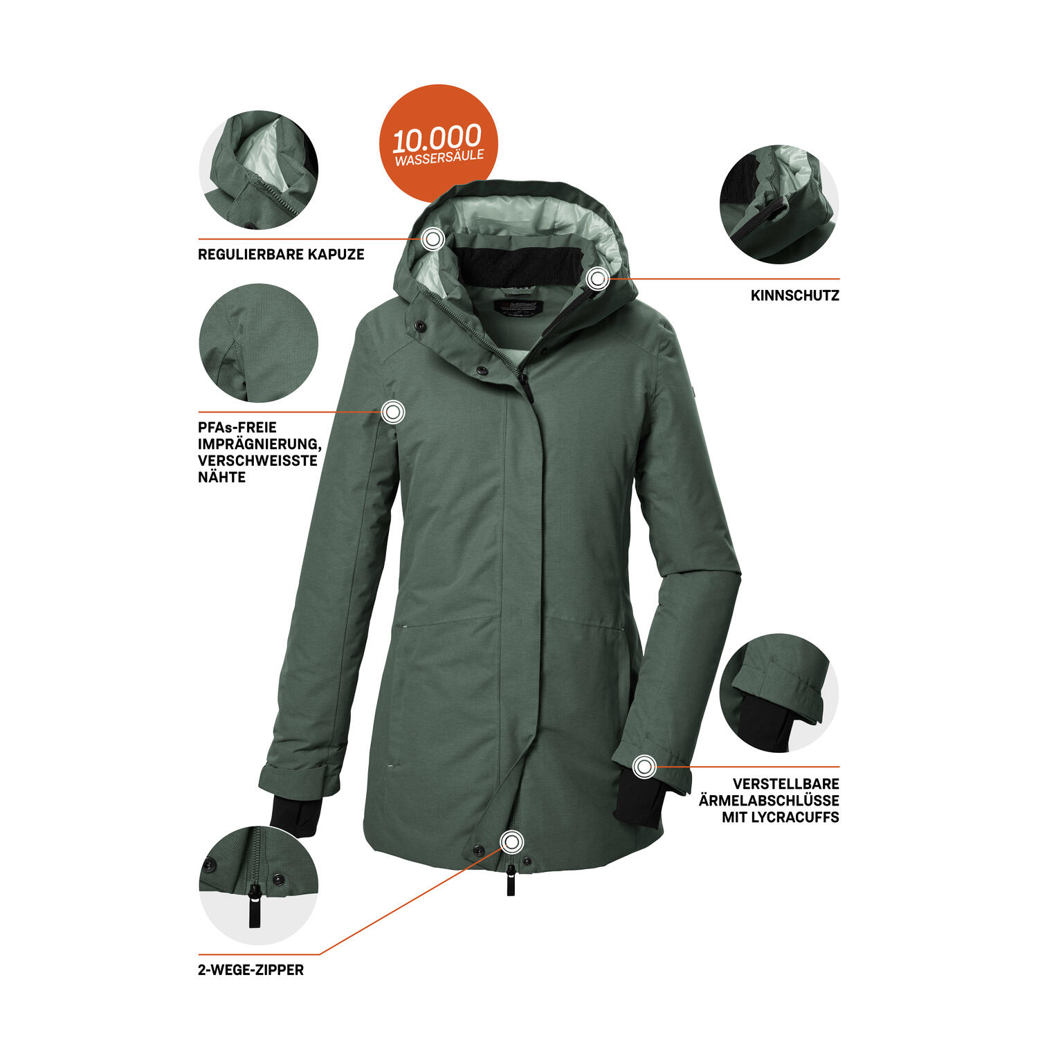 Parka femme Killtec KOW 93 6/7