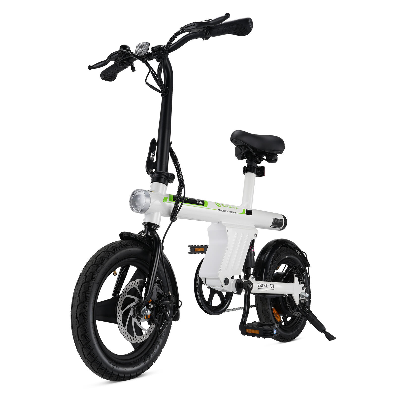 Przenośny rower elektryczny Isinwheel U1 akumulator 250 W 36 V 7,8 Ah, 14 cali