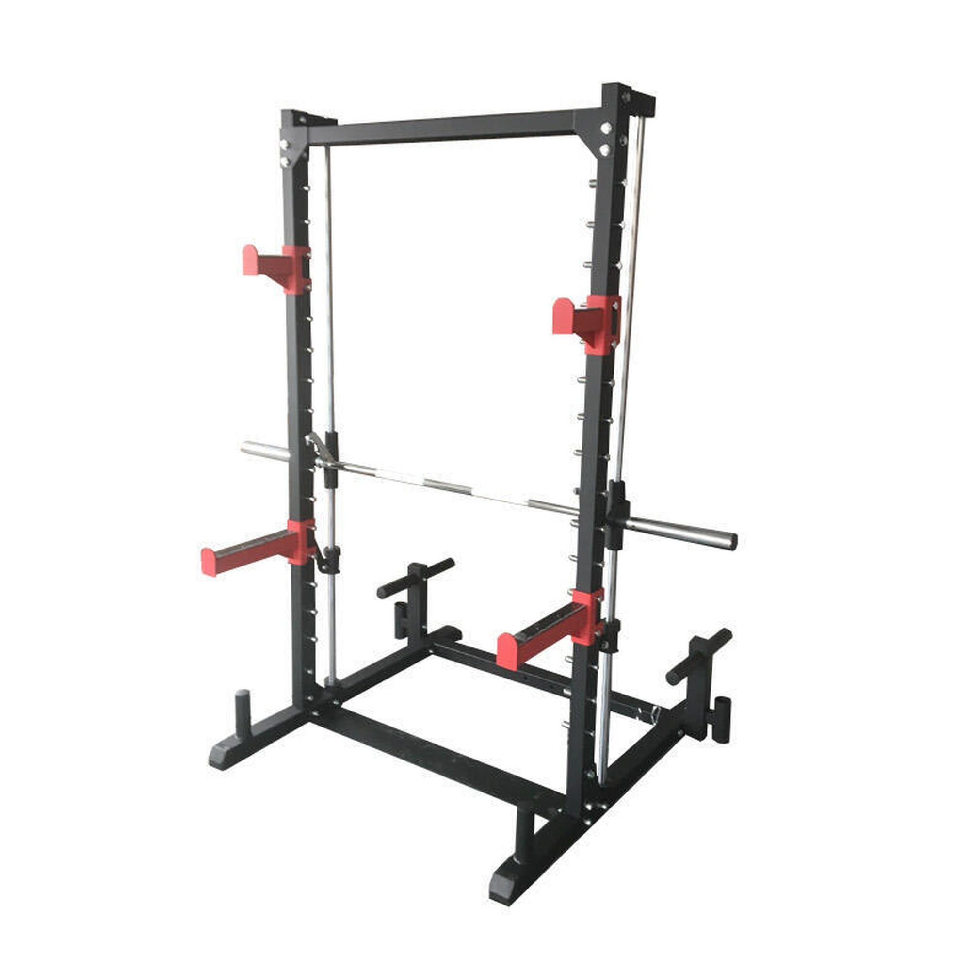Ion Fitness - Smith Machine If4080 – Charge  272 Kg – Disques 50 Mm - Appareil De Musculation - Noir|rouge - Taille Unique - Decathlon