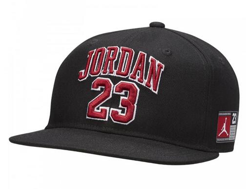 Cappello unisex jordan con logo flatbrim - nero