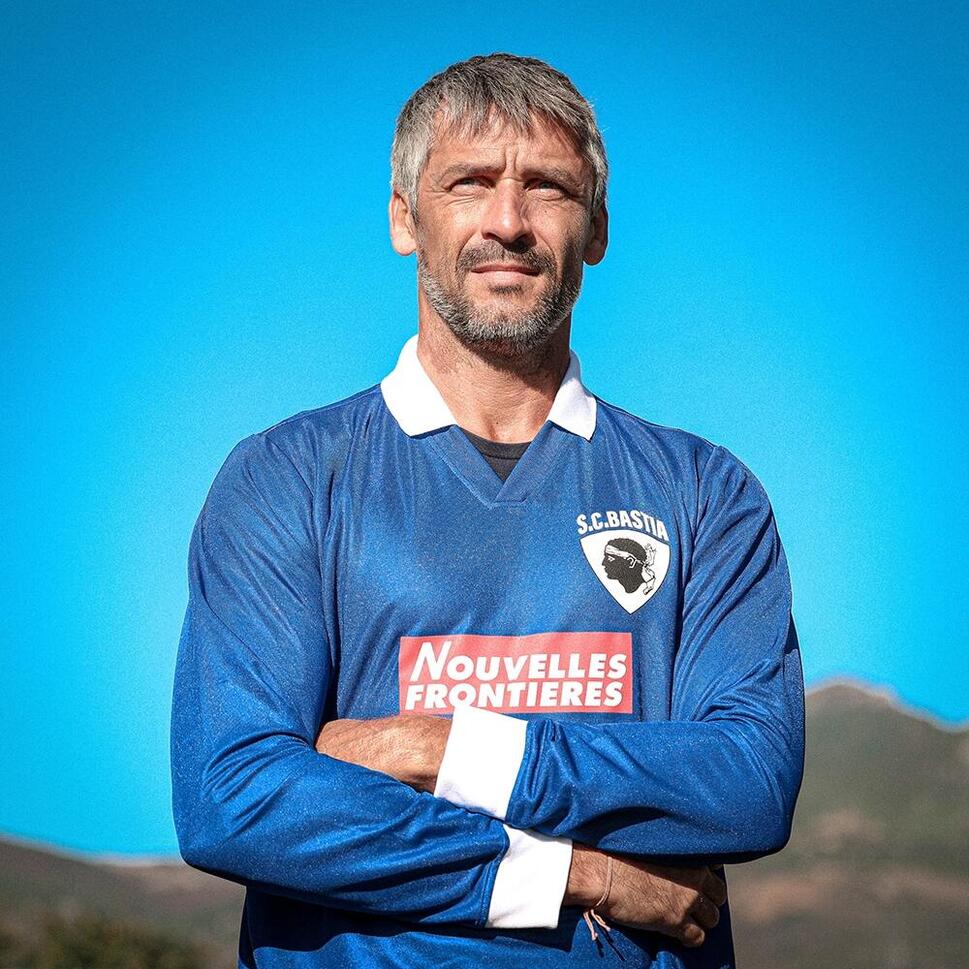 Koszulka retro piłkarska dla dorosłych - SC Bastia 1997-98 - Niebieska