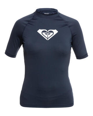 Kurzarm-rashguard whole hearted blau dames