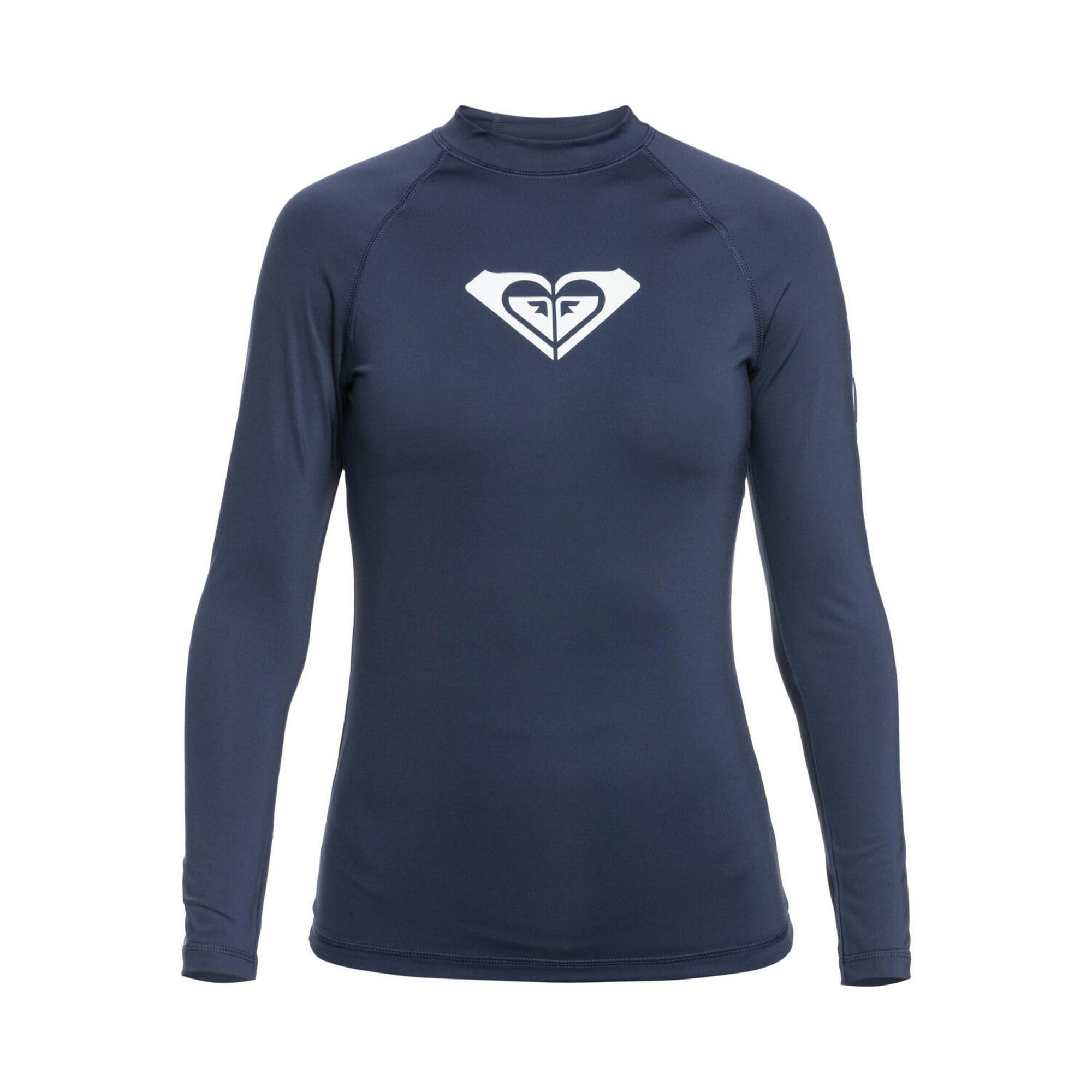 Roxy - Lycra Manches Longues Whole Hearted Bleu Femme - Rashguard - Bleu - 40 M - Decathlon
