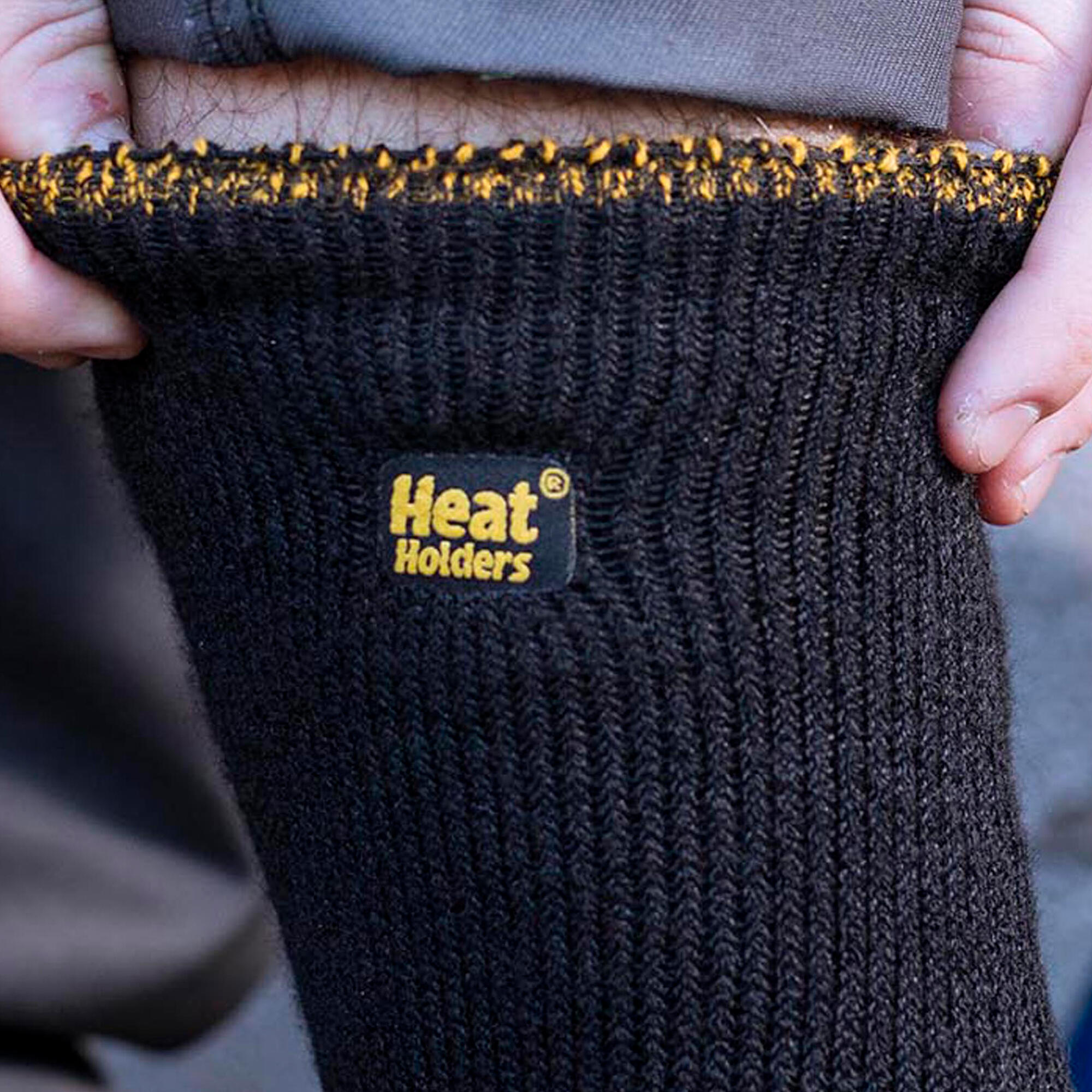 Heat Holders - 3 Paires Homme Chaussettes Hautes Hiver Travail Polaires 4/6