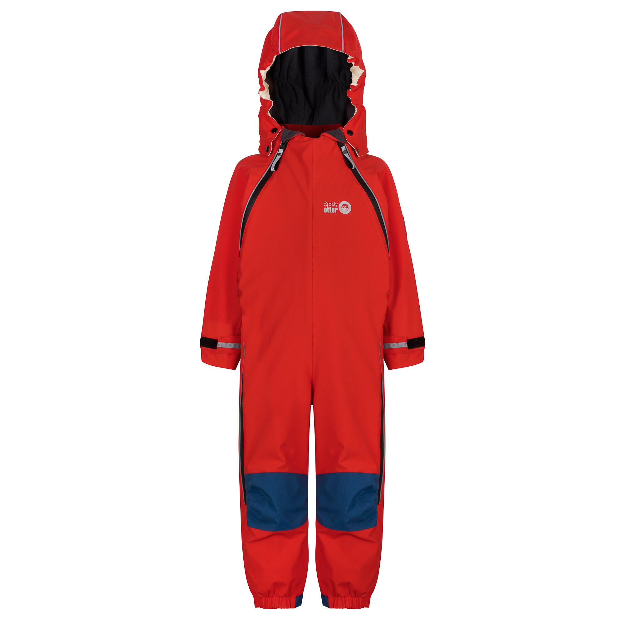 SPOTTY OTTER Patrol Fleece Lined Waterproof Suit - Fiery Red
