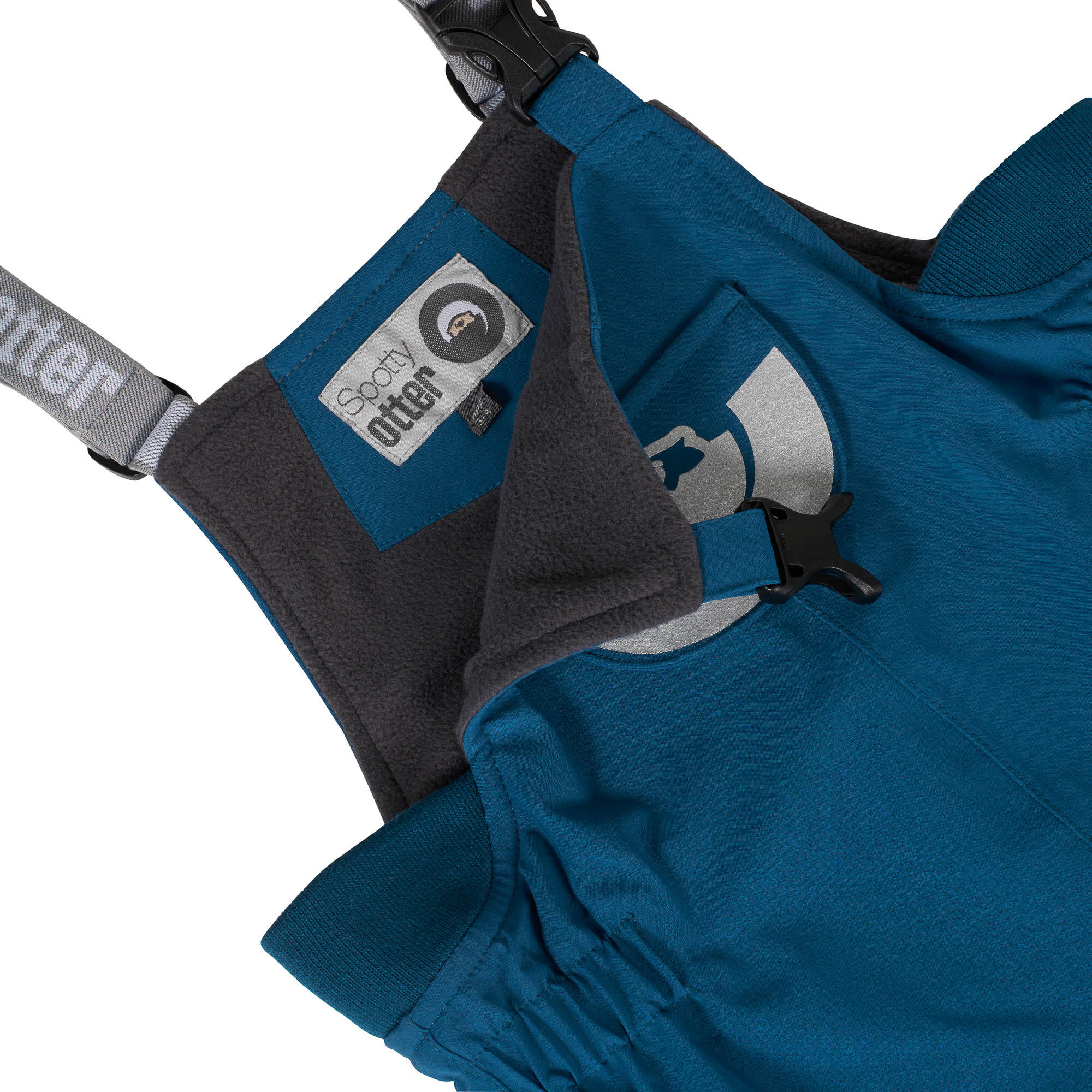 Patrol Fleece Lined Waterproof Dungarees - Navy 5/7